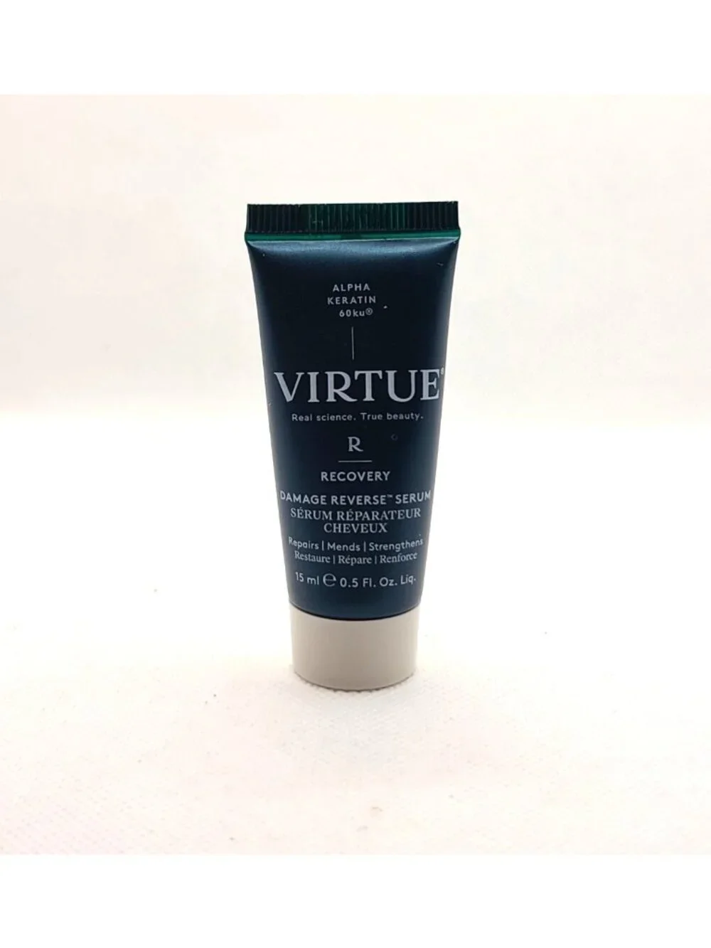 Virtue Recovery Damage Reverse Serum 0.5oz / 15ml Sample Repairs Strengthens NEW